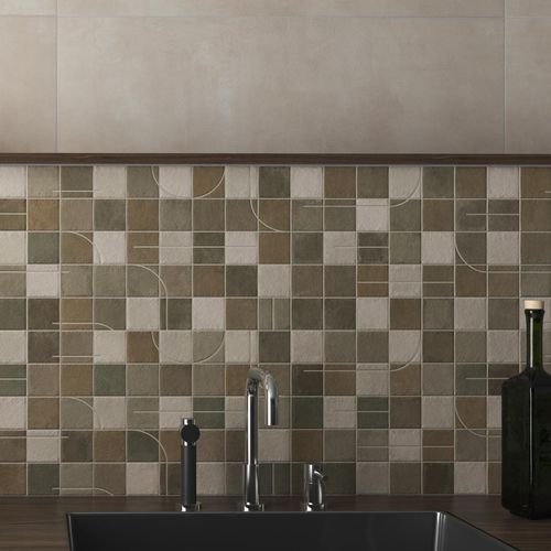 Placas de revestimento em grés porcelanato - AGERI - PAMESA CERAMICA - acetinada / texturizada / para ambiente interno
