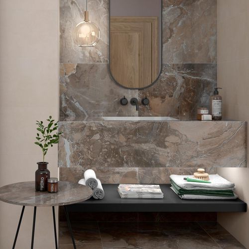 Placas de revestimento em grés porcelanato - AT.LUSSO - PAMESA CERAMICA - brilhante / para ambiente interno / de parede
