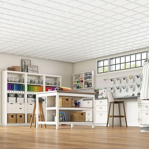 Forro em fibra mineral - CASCADE® - Armstrong ceilings - USA - em painéis / para ambiente interno / acústico