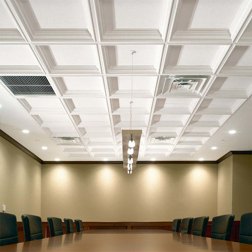 Forro de gesso - CASTWORKS® METAPHORS® COFFERS - Armstrong ceilings - USA - em painéis / para escritório / para ambiente interno