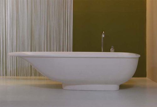 Banheira freestanding - KEA  - Rapsel International Srl - em material plástico / de Marco Piva / branca