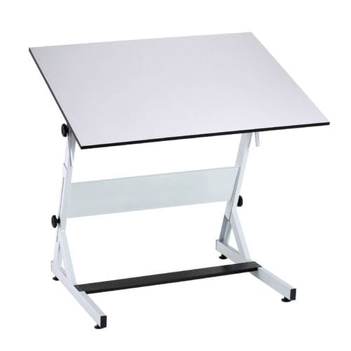 Mesa de desenho contemporânea - AF15 - ALFI BIEFFE - em laminado / em aço / com base metálica