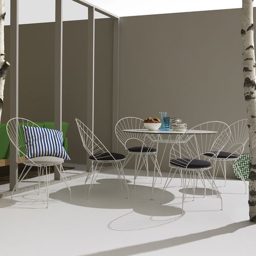 Cadeira de jardim contemporânea - DESIRÉE - Swedese Möbler - para ambiente externo / para ambiente interno / em material têxtil