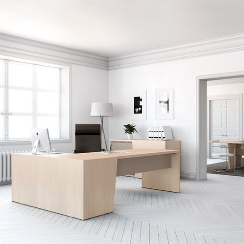 Mesa executiva - ASTRO EXECUTIVE - Buronomic - de piso / contemporânea / em madeira