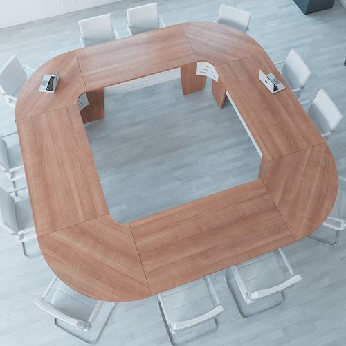 Mesa de reunião contemporânea - SUCCES - Buronomic - em madeira / em laminado / com base em madeira