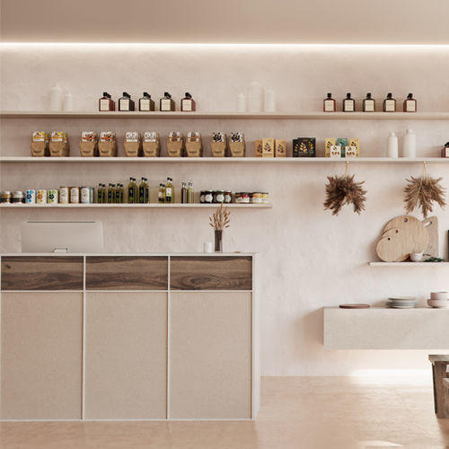 Painel decorativo em melamina - DUO - FINSA - para ambiente interno / liso / efeito de madeira