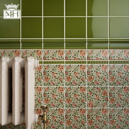 Placas de revestimento em cerâmica - ABSOLUTE : MINTON HOLLINS CLASSICAL - JOHNSON TILES - brilhante / para ambiente interno / de piso