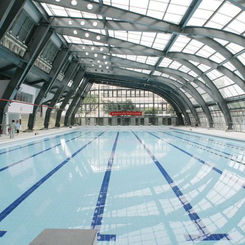 Placas de revestimento em porcelana - ABSOLUTE - JOHNSON TILES - lisa / para beira de piscina / de piso