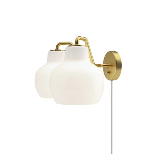 Arandela contemporânea - VL RING CROWN 2 - Louis Poulsen - para ambiente interno / em latão polido / em vidro soprado