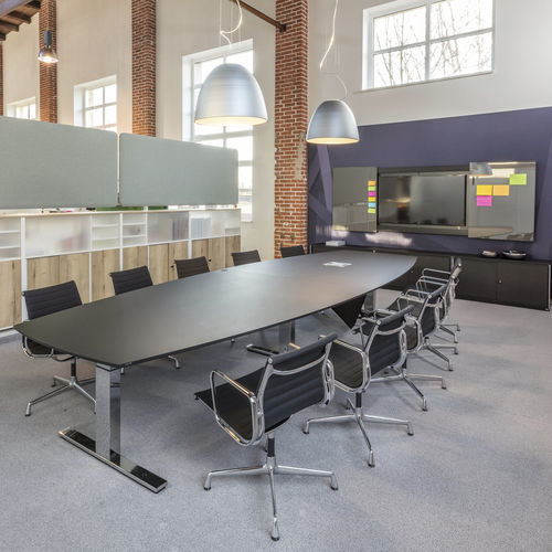 Mesa de conferências contemporânea - WINEA PRO - WINI Büromöbel Georg Schmidt GmbH & Co. KG - com folheado de madeira / em HPL / com base metálica