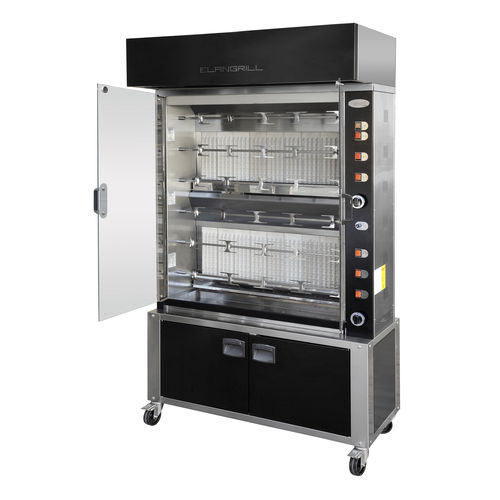 Assador a gás - ELBA PLUS MOD.36/P BLACK GAS  - ELANGRILL - elétrico
