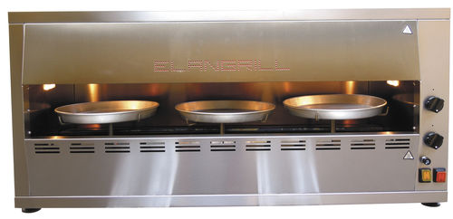 Forno de pizza profissional - PRG-3 - ELANGRILL - a gás / de instalação livre / com 3 câmaras