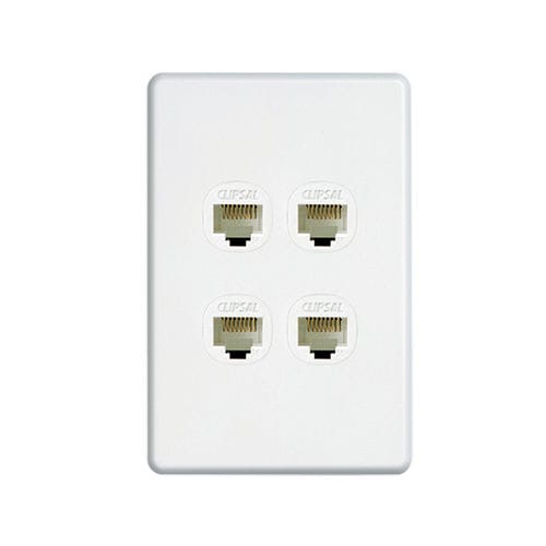 Tomada multimídia - SLIMLINE SC2000 - Clipsal - para equipamento informático / de parede / contemporânea