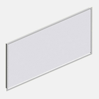 Grelha de ventilação em alumínio - HDF  - HALTON - retangular / para insuflamento e retorno de ar