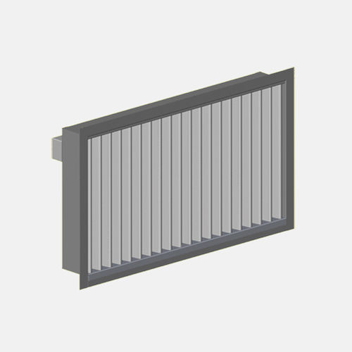 Grelha de ventilação em alumínio - USL - HALTON - retangular / aquecedora