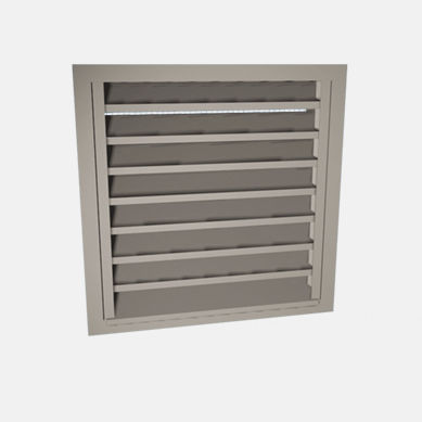 Grelha de ventilação em alumínio - USS - HALTON - em aço / em aço inoxidável / quadrada