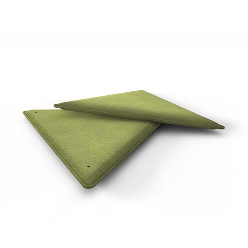Painel de absorção acústica suspenso - TRIANGOLO - eterno ivica - em tecido / em fibra de poliéster / para ambiente interno