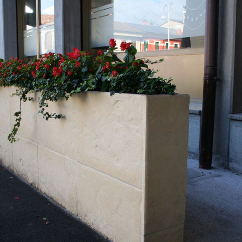 Cerca em painéis - MODULO PIETRA ISTRIA - MASPE PAVINGS - para jardim / em concreto / contemporânea