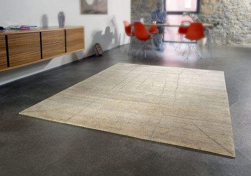 Tapete contemporâneo - Songha - DESIGNERCARPETS Drechsle - estampado / em cânhamo / de lã