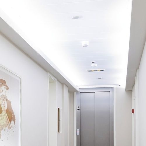 Forro em alumínio - "J" SYSTEM CORRIDOIO - Atena spa - em aço / em tela / em painéis
