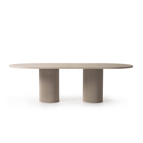 Mesa contemporânea - HERCLE - OPINION CIATTI - em alumínio / com base metálica / retangular