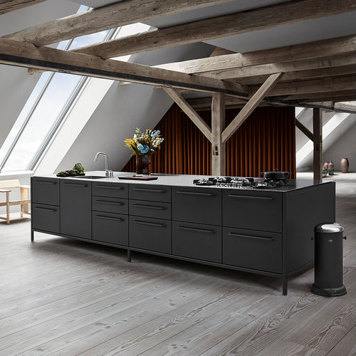 Cozinha contemporânea - MODULE - VIPP - em aço inoxidável / com ilha / modular