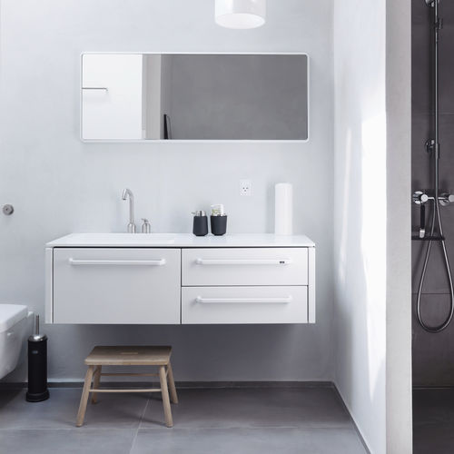 Gabinete de banheiro suspenso - VIPP982 - VIPP - em Corian® / em alumínio / em aço inoxidável