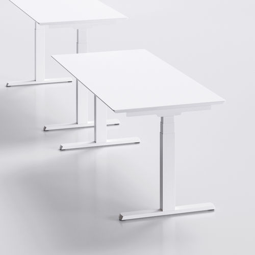 Mesa de trabalho contemporânea - MÈTA LIFT-UP - Fantoni - em MDF / retangular / para escritório