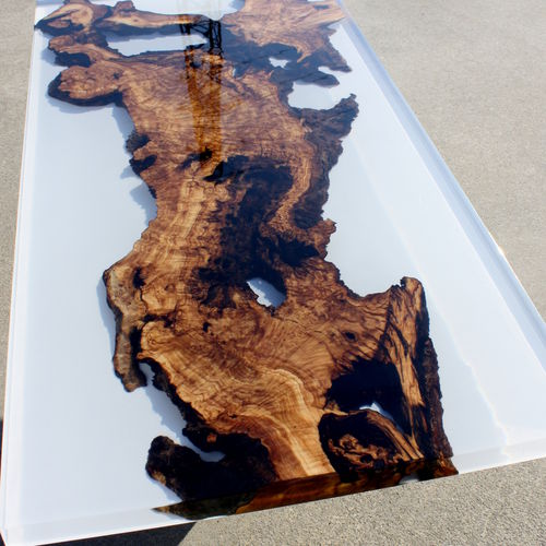 Mesa contemporânea - MILK - ANTICO TRENTINO DI LUCIO SRL - em madeira / com base em madeira / retangular