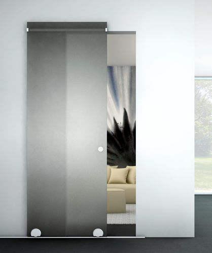 Sistema deslizante para porta - ROLLING CAPS R-1250  - METALGLAS - para porta de vidro
