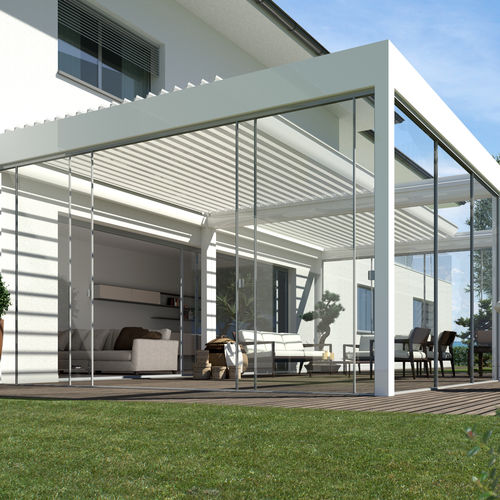 Brise em alumínio extrudado - OSKURA WATERPROOF  - Sunroom S.p.A. - para telhado / para abrigo / para varanda envidraçada
