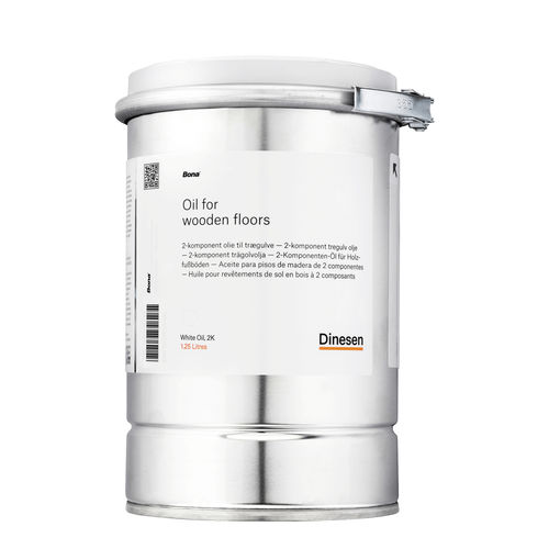 Óleo para piso de madeira - WHITE 2K - Dinesen
