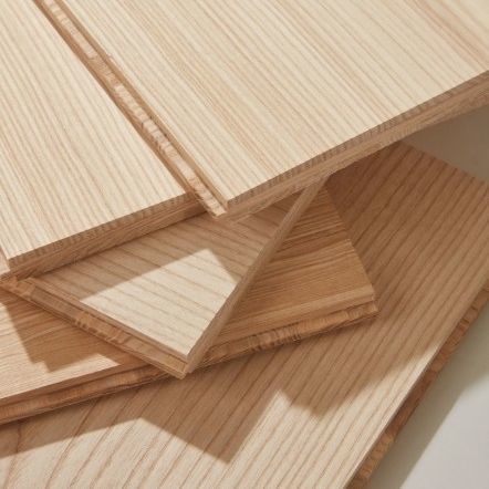 Piso de madeira estruturado - LAYERS - Dinesen - maciço / em carvalho / em madeira de freixo