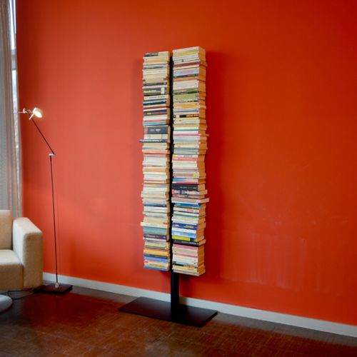 Livreiro contemporâneo - BOOKSBAUM 1 BIG - RADIUS DESIGN - em aço revestido a pó