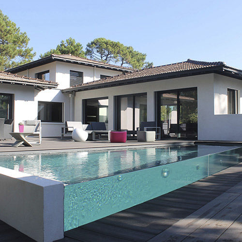 Piscina com transbordo - EXCELSIOR BORDEAUX - PISCINES CARRE BLEU - sob medida / para ambiente externo / para ambiente interno