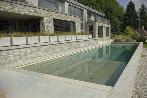 Piscina corredor de natação - CB SUISSE - PISCINES CARRE BLEU - para ambiente externo / para hotel / enterrada