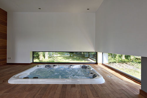 Spa de embutir - SPA LILLE - PISCINES CARRE BLEU - quadrado / de vários lugares / para ambiente interno