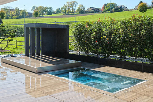 Piscina sob medida - PISCINE SPA INOX SUISSE - PISCINES CARRE BLEU - para ambiente externo / enterrada / em compósito