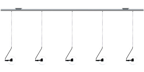 Pendente - DIVO: SOFFITTO CINQUE - Occhio - em vidro / metálica / contemporânea