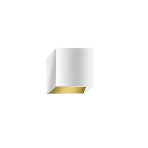Arandela contemporânea - CRANNY / LV W - BRUCK - para ambiente interno / metálica / cúbica