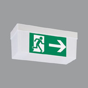 Iluminação de emergência de teto - GSUN® 4   - RZB - retangular / para lâmpada fluorescente / de plástico