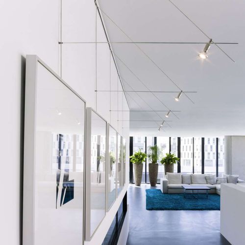 Iluminação de quadro contemporânea - ANGLE - Buschfeld Design - em alumínio / de LED / halôgena