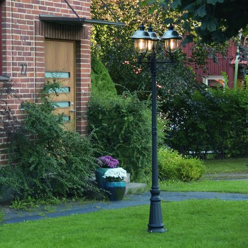 Poste de iluminação para jardim - PARMA - Gnosjö Konstsmide - clássico / em alumínio / para lâmpada fluorescente