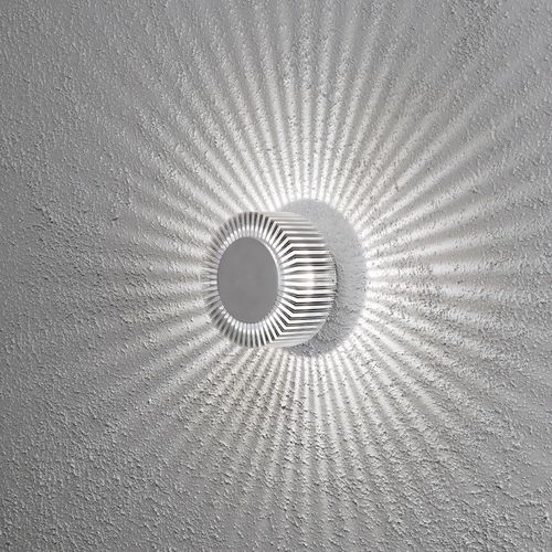 Arandela contemporânea - MONZA - Gnosjö Konstsmide - de jardim / em alumínio / redonda