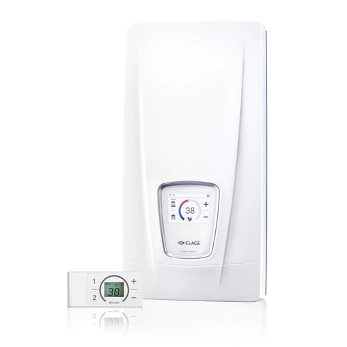 Aquecedores de passagem elétrico - DSX TOUCH - CLAGE GmbH - de parede / vertical / para banheiro