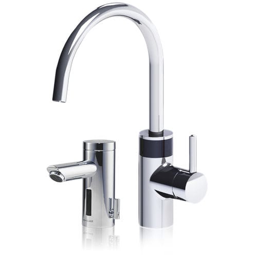 Misturador monocomando para lava-mãos - CLAGE GmbH - de bancada / mecânico / em metal cromado