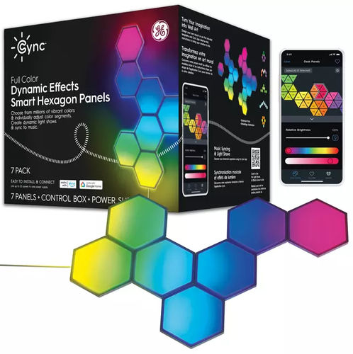 Painel de LED de parede - GE CYNC DYNAMIC - GE Lighting - para teto / RGB / dimerizável
