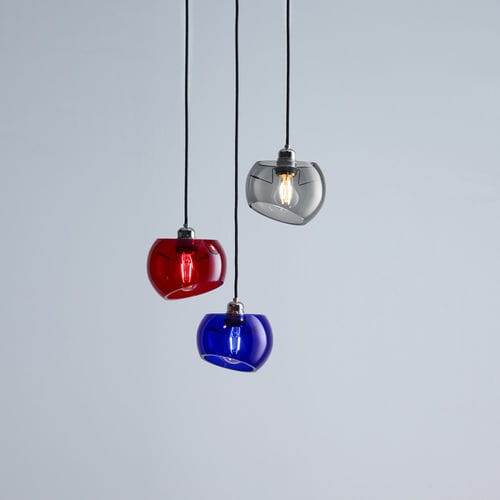 Lustre contemporâneo - GLASS MOONS - Licht im Raum Dinnebier - em vidro soprado / de LED / feito à mão