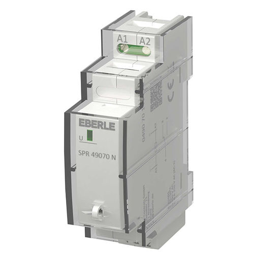 Relé eletromecânico 230 Vca - SPR 490 70 N - Eberle Controls - NA/NF / de acoplamento / para trilho DIN