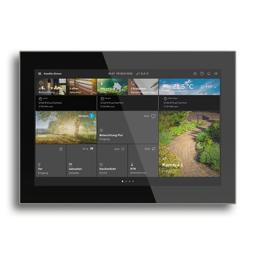 Teclado de controle para sistema de automação residencial - SmartTouch® 10" - BUSCH-JAEGER - para controle de acesso / para sistema de aquecimento / para equipamento multimídia
